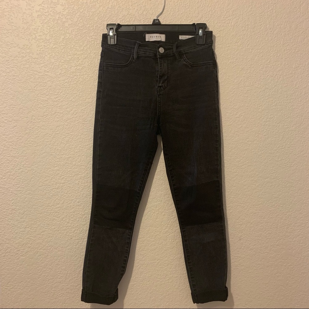 PacSun Black High-Rise Ankle Jegging Super Stretch